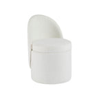 Dusklia - Primrose Boucle Dressing Table Storage Stool - Off White