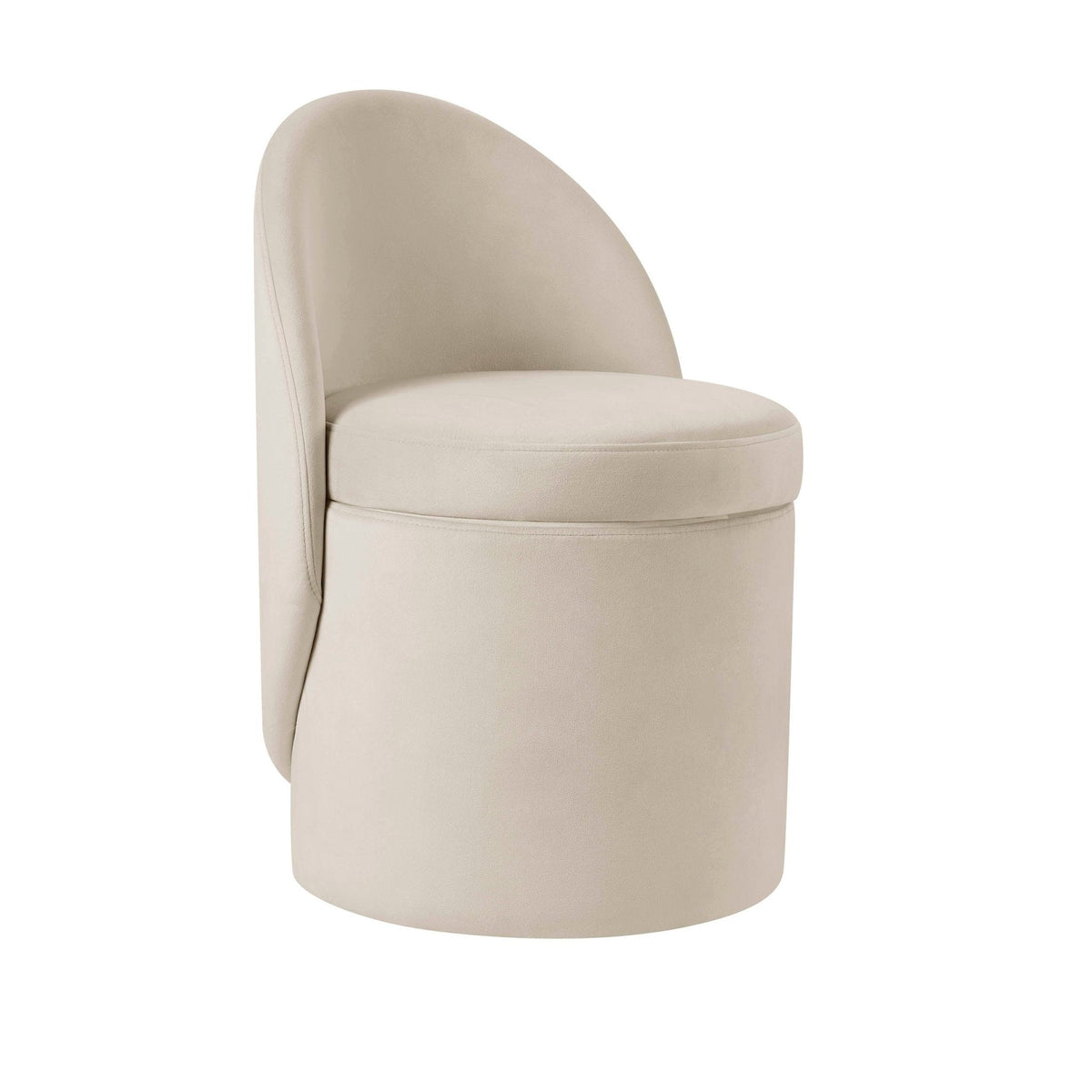 Dusklia - Primrose Dressing Table Storage Stool - Ecru