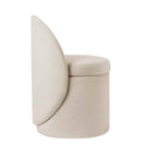 Dusklia - Primrose Dressing Table Storage Stool - Ecru