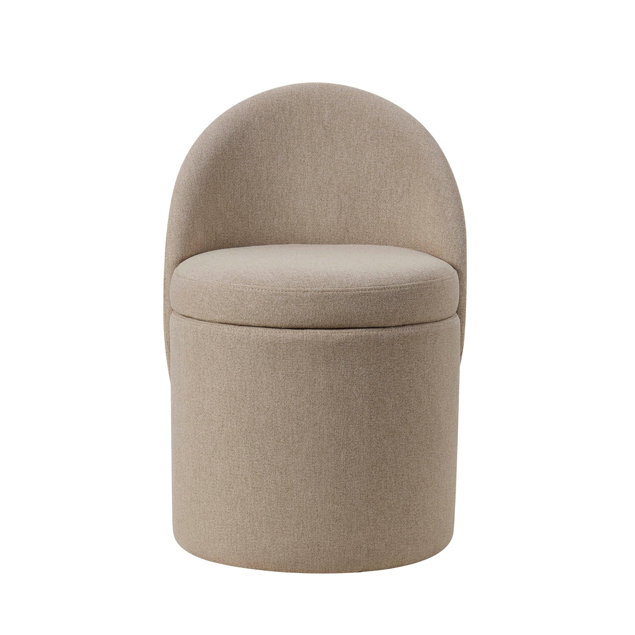 Dusklia - Primrose Dressing Table Storage Stool - Oatmeal