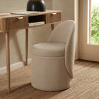 Dusklia - Primrose Dressing Table Storage Stool - Oatmeal