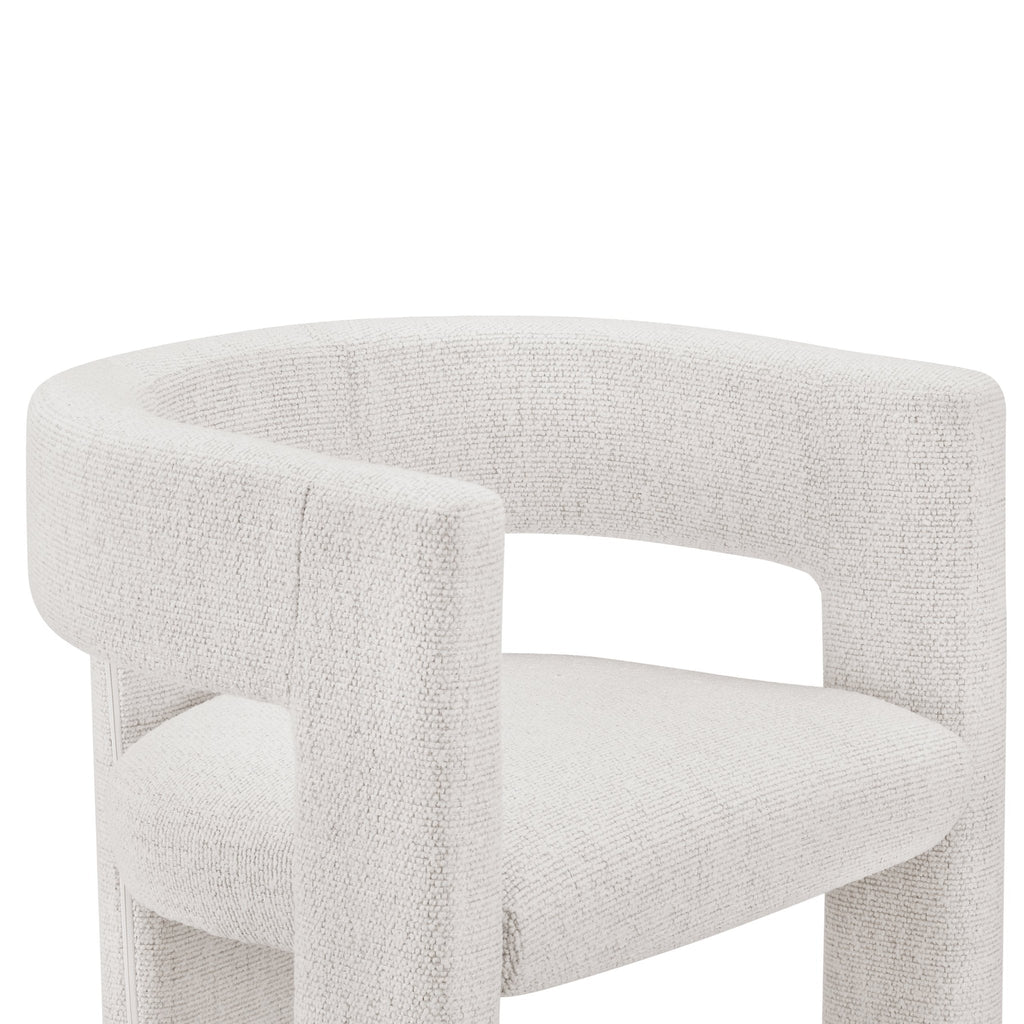 Dusklia - Quinn Chair - Ivory Boucle