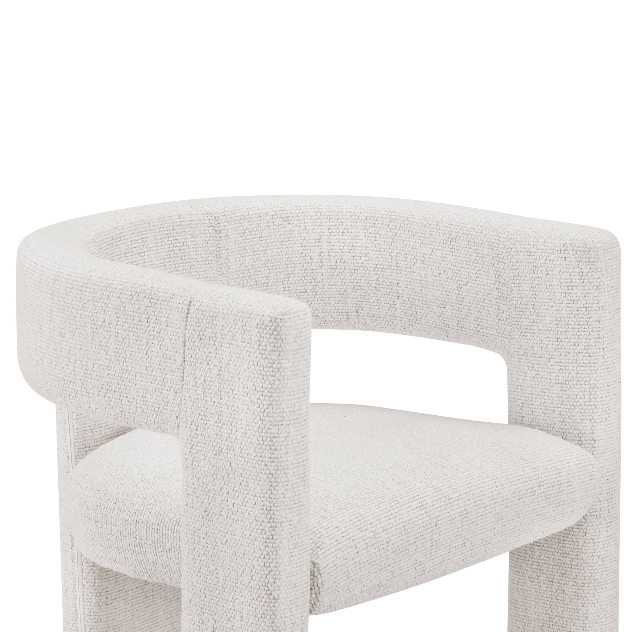 Dusklia - Quinn Chair - Ivory Boucle
