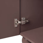 Dusklia - Rachel Arch Front 2 Door Wardrobe with Drawer - Mocha
