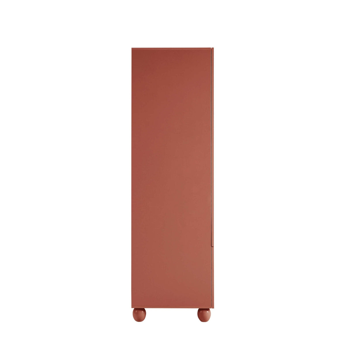 Dusklia - Rachel Arch Front 2 Door Wardrobe with Drawer - Terracotta
