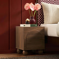 Table de chevet Rachel Arch avec 2 tiroirs - Bois moyen