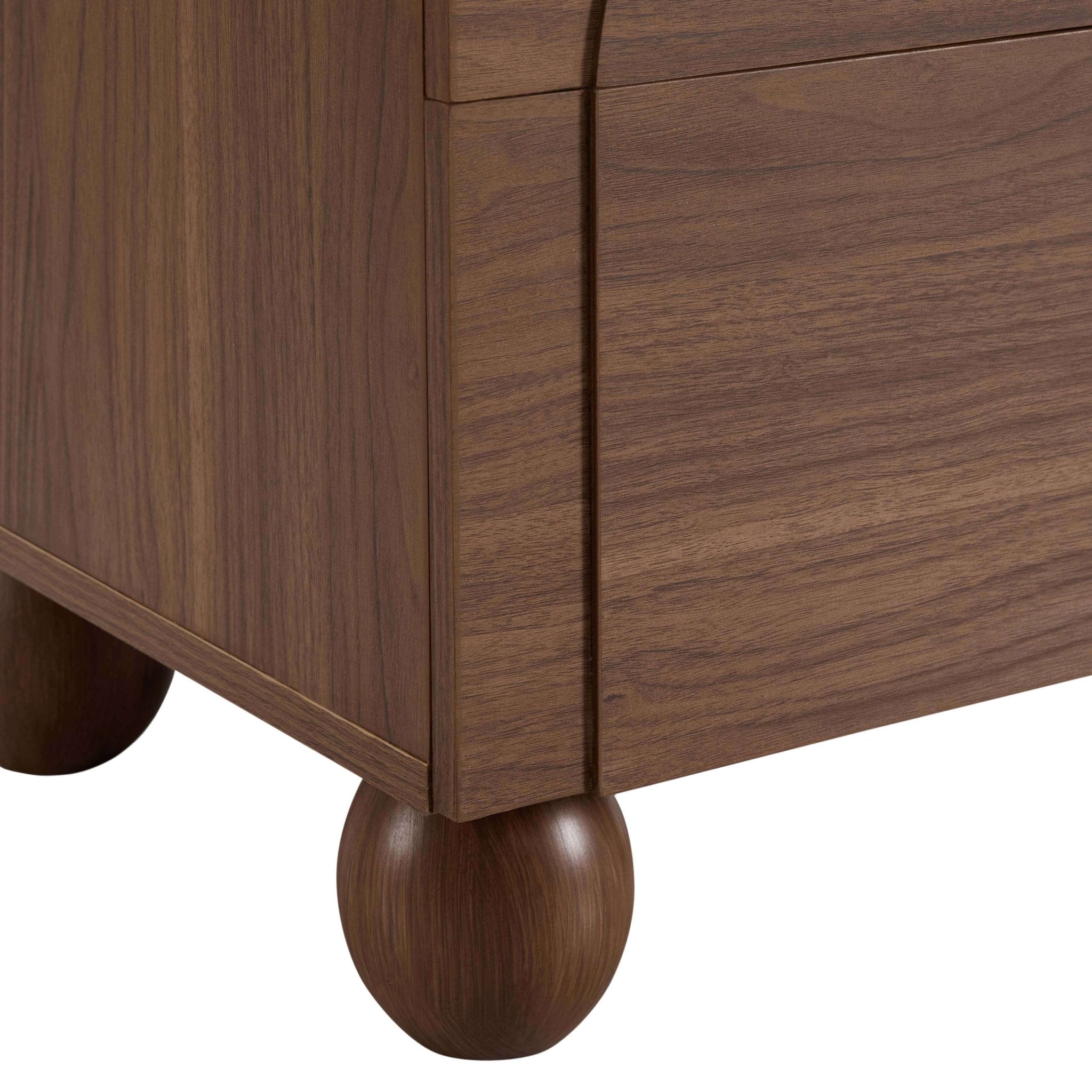 Table de chevet Rachel Arch avec 2 tiroirs - Bois moyen