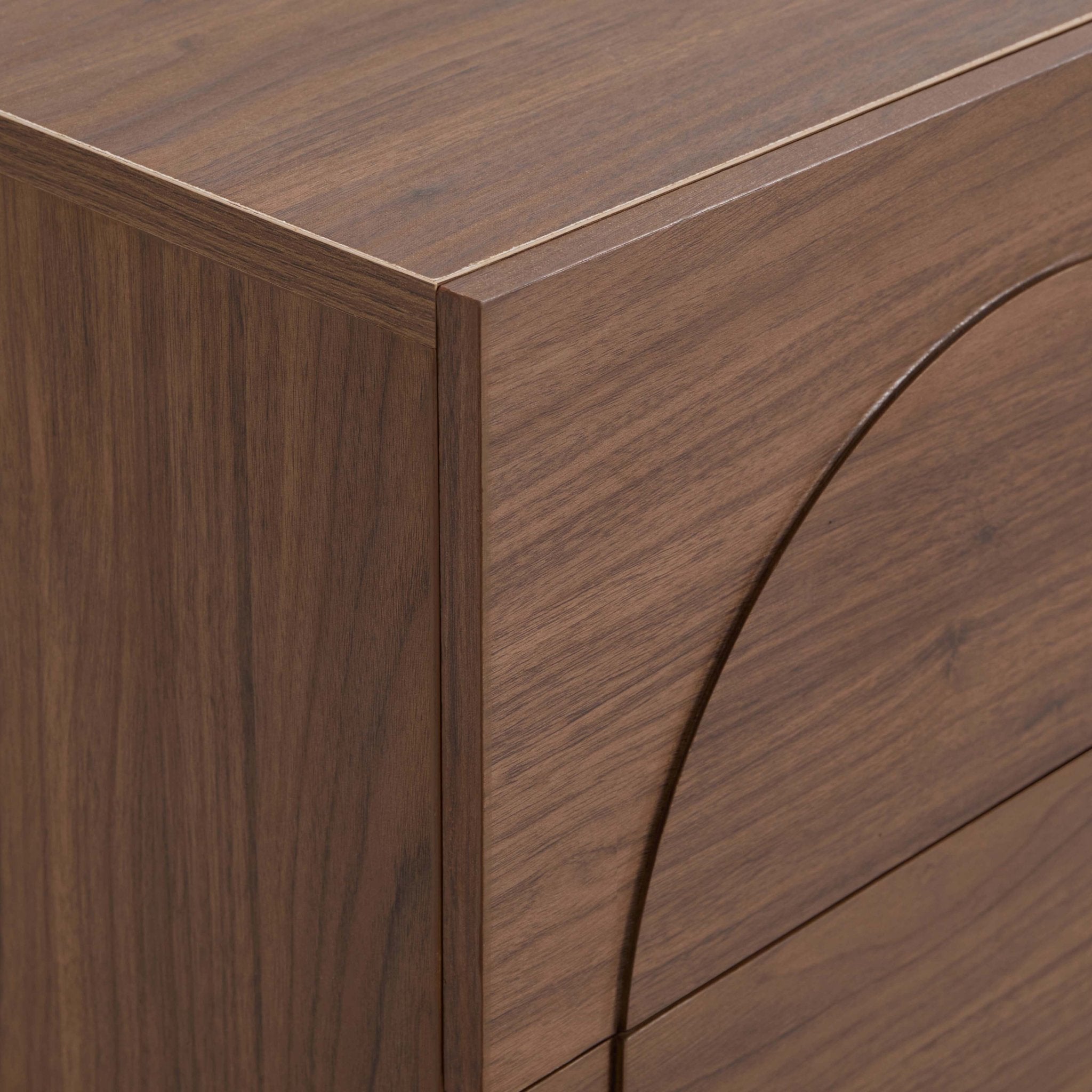 Table de chevet Rachel Arch avec 2 tiroirs - Bois moyen
