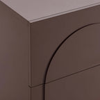 Dusklia - Rachel Arch Front 2 Drawer Bedside Table - Mocha
