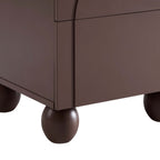 Dusklia - Rachel Arch Front 2 Drawer Bedside Table - Mocha