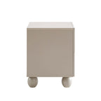Dusklia - Rachel Arch Front 2 Drawer Bedside Table - Taupe