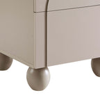 Dusklia - Rachel Arch Front 2 Drawer Bedside Table - Taupe