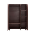 Dusklia - Rachel Arch Front 3 Door Wardrobe - Mocha