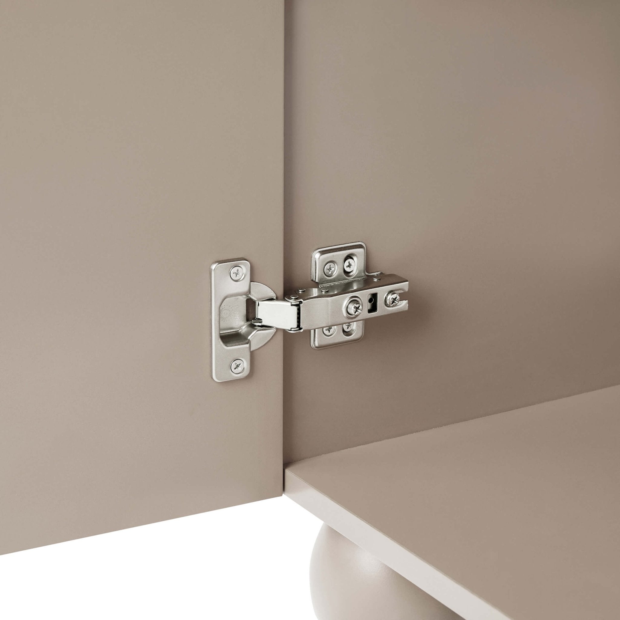 Dusklia - Rachel Arch Front 3 Door Wardrobe - Taupe