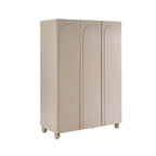 Dusklia - Rachel Arch Front 3 Door Wardrobe - Taupe