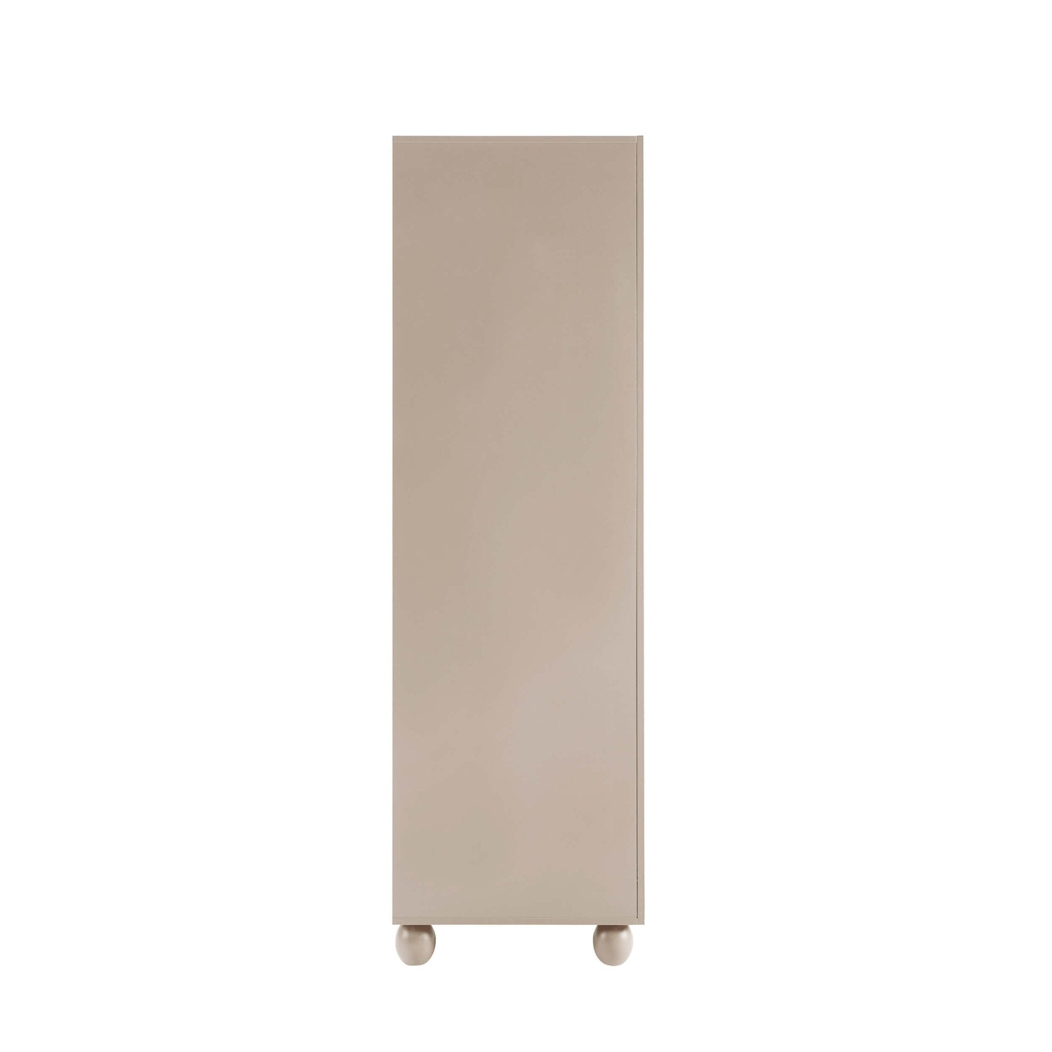 Dusklia - Rachel Arch Front 3 Door Wardrobe - Taupe