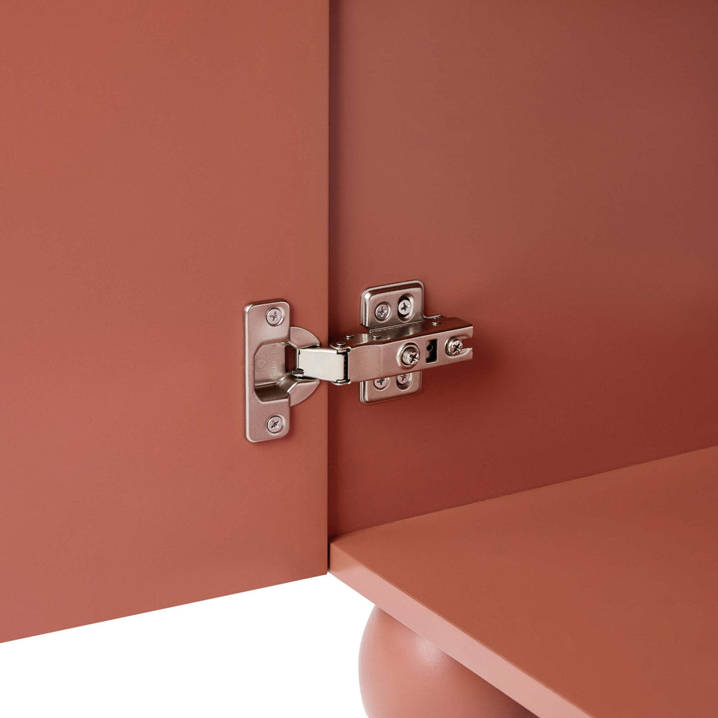 Dusklia - Rachel Arch Front 3 Door Wardrobe - Terracotta