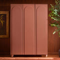 Dusklia - Rachel Arch Front 3 Door Wardrobe - Terracotta