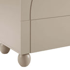 Dusklia - Rachel Arch Front 3 Drawer Chest - Taupe