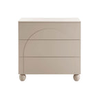 Dusklia - Rachel Arch Front 3 Drawer Chest - Taupe