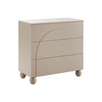 Dusklia - Rachel Arch Front 3 Drawer Chest - Taupe