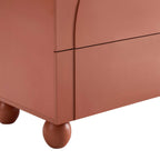 Dusklia - Rachel Arch Front 3 Drawer Chest - Terracotta