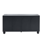 Dusklia - Rachel Arch Front 4 Door Sideboard - Black