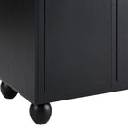 Dusklia - Rachel Arch Front 4 Door Sideboard - Black