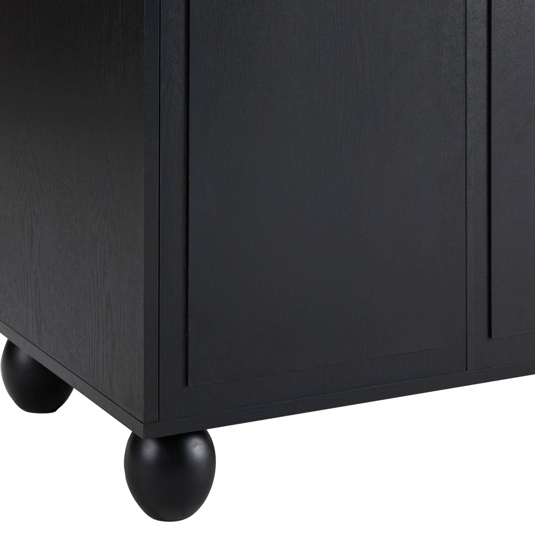 Dusklia - Rachel Arch Front 4 Door Sideboard - Black