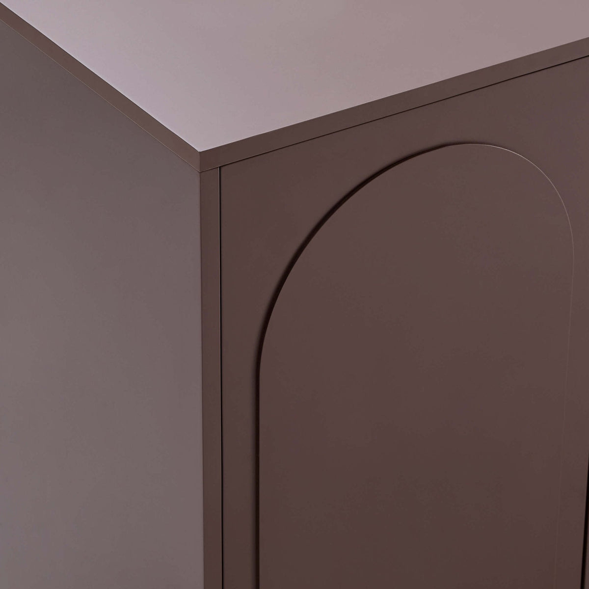 Dusklia - Rachel Arch Front 4 Door Sideboard - Mocha