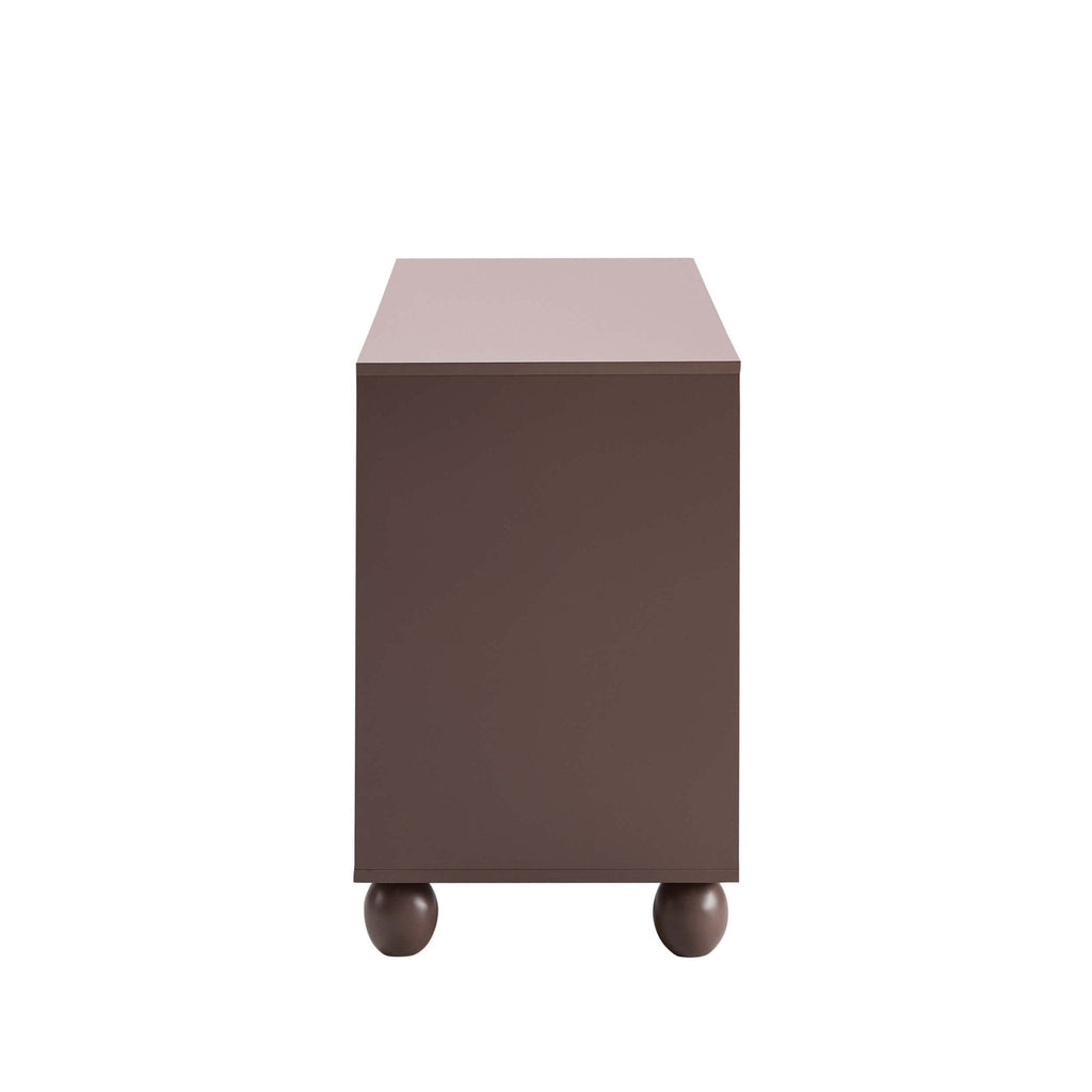 Dusklia - Rachel Arch Front 4 Door Sideboard - Mocha