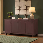 Dusklia - Rachel Arch Front 4 Door Sideboard - Mocha