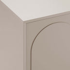 Dusklia - Rachel Arch Front 4 Door Sideboard - Taupe