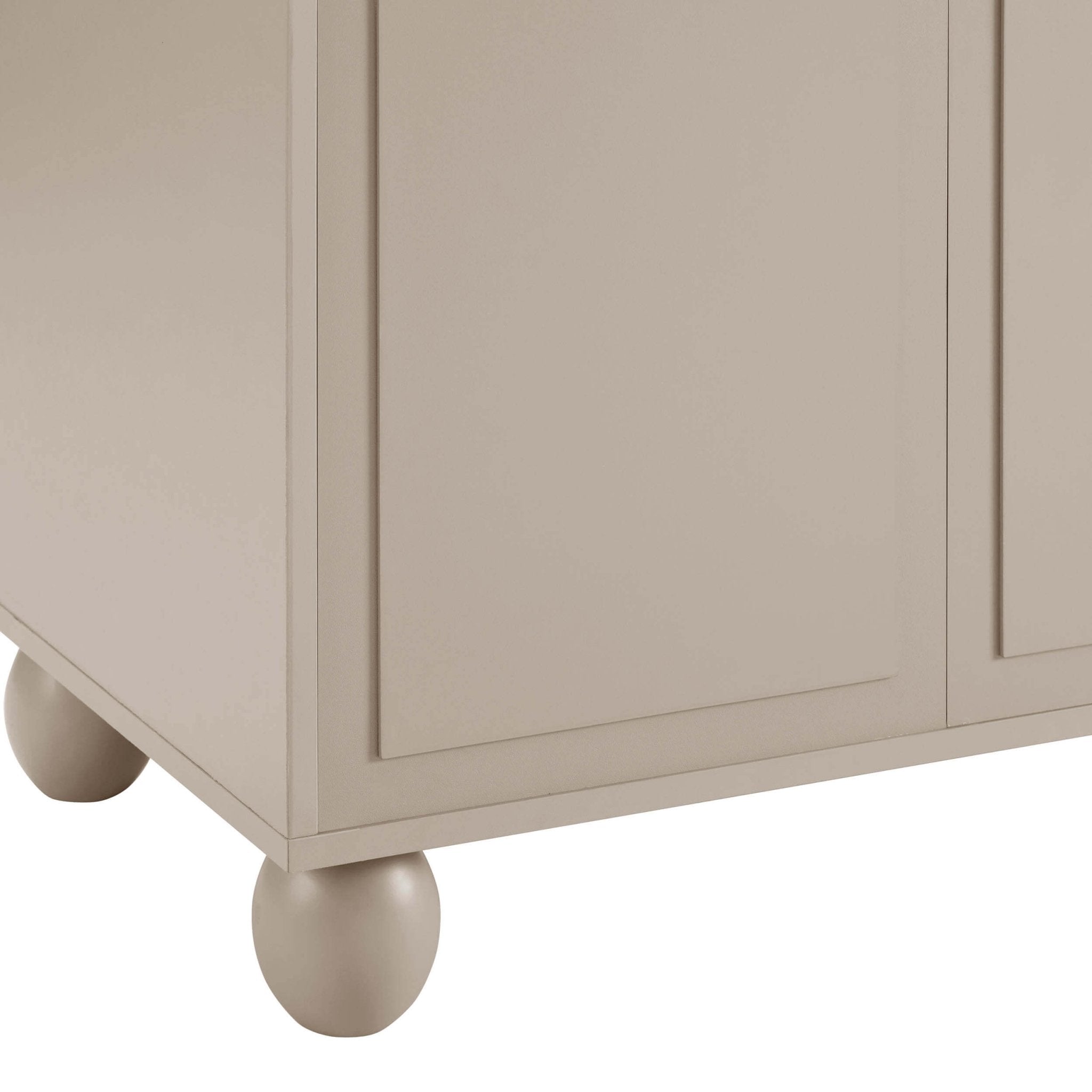 Dusklia - Rachel Arch Front 4 Door Sideboard - Taupe
