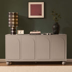 Dusklia - Rachel Arch Front 4 Door Sideboard - Taupe