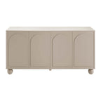 Dusklia - Rachel Arch Front 4 Door Sideboard - Taupe