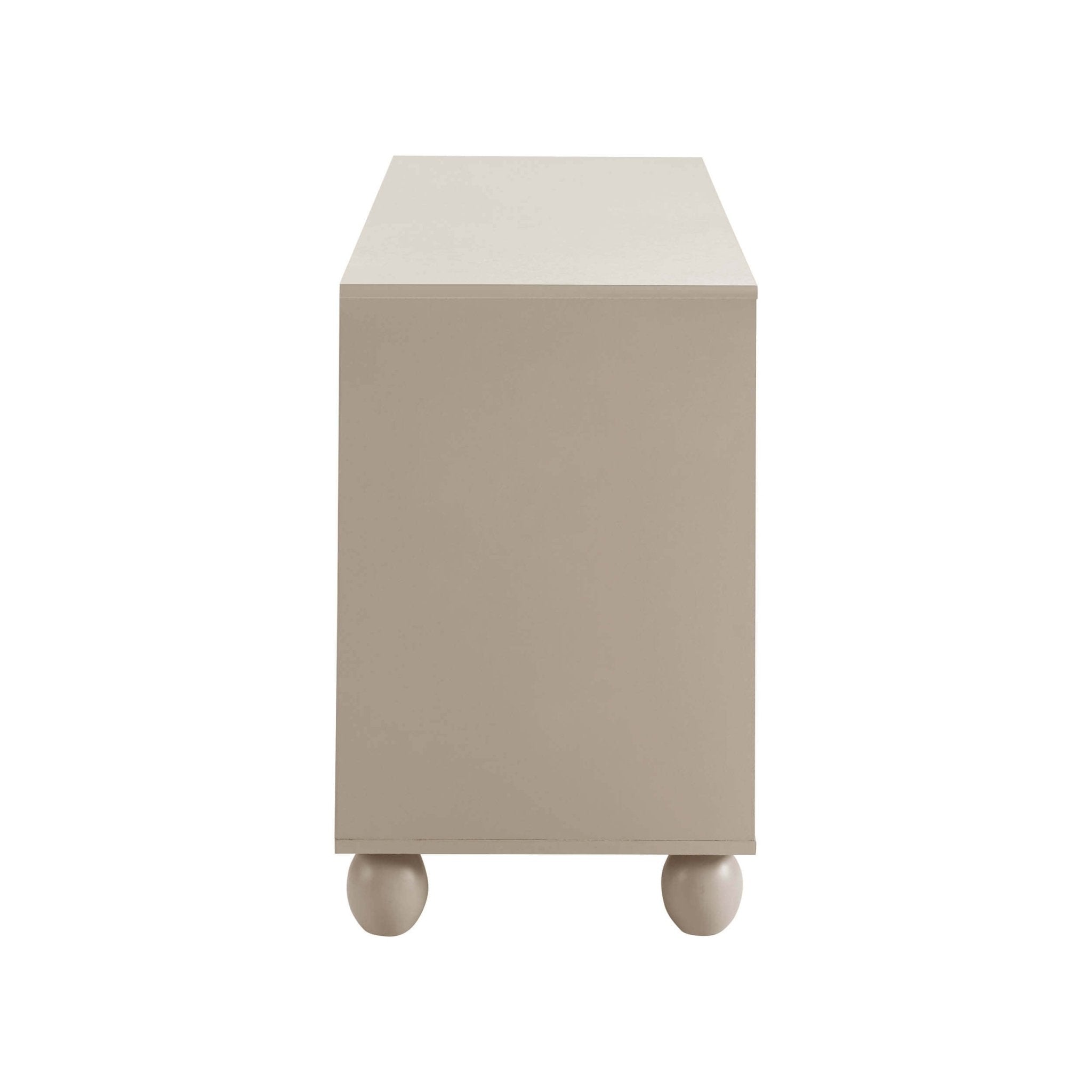 Dusklia - Rachel Arch Front 4 Door Sideboard - Taupe