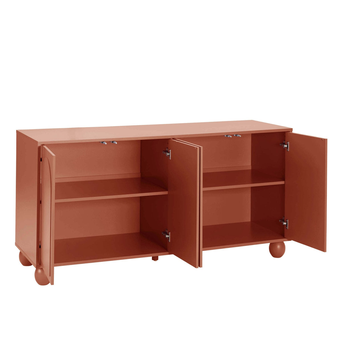 Dusklia - Rachel Arch Front 4 Door Sideboard - Terracotta