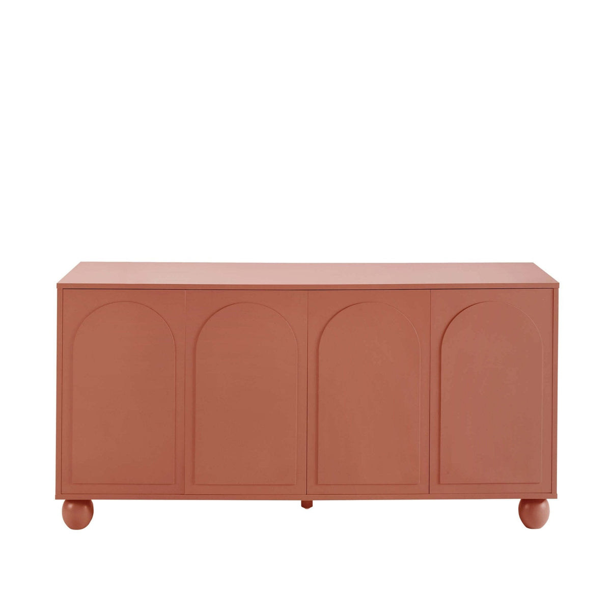 Dusklia - Rachel Arch Front 4 Door Sideboard - Terracotta