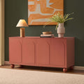 Dusklia - Rachel Arch Front 4 Door Sideboard - Terracotta