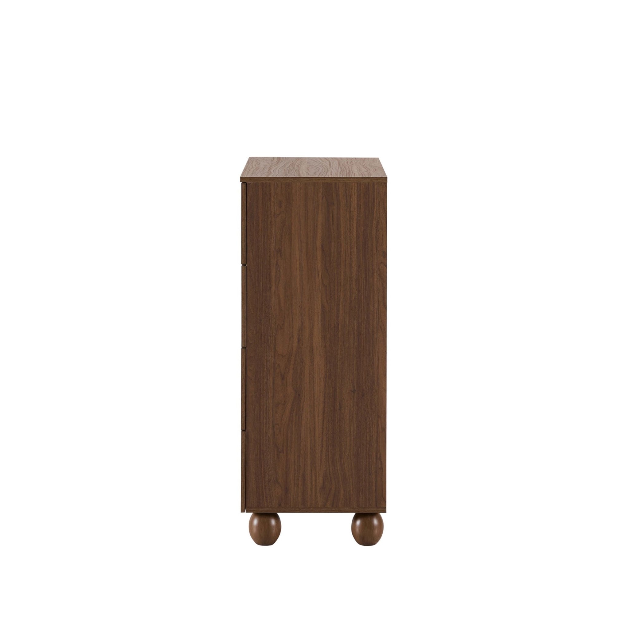 Commode Rachel Arch à 4 tiroirs - Bois moyen