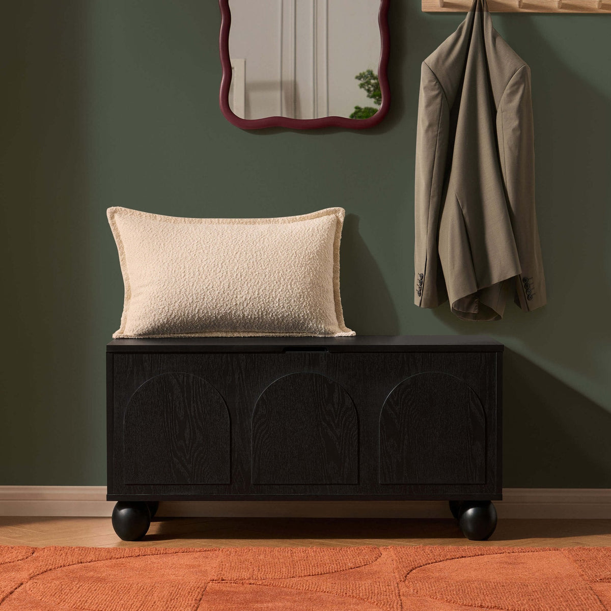 Dusklia - Rachel Arch Front Seated Storage - Black