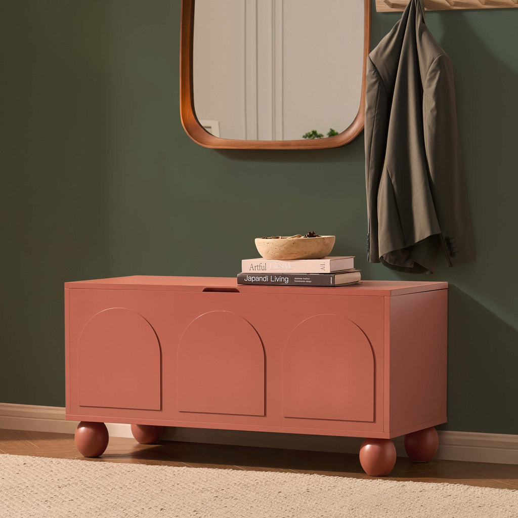 Dusklia - Rachel Arch Front Seated Storage - Terracotta