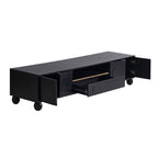 Dusklia - Rachel Arch Front Tv Unit for TVs up to 75- Black