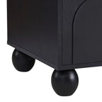 Dusklia - Rachel Arch Front Tv Unit for TVs up to 75- Black