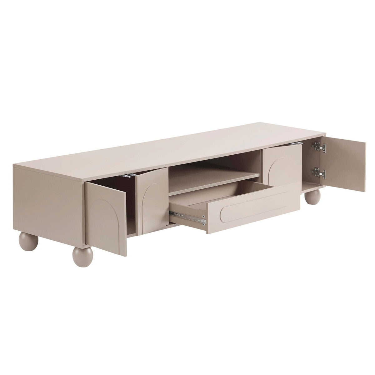 Dusklia - Rachel Arch Front  Tv Unit for TVs up to 75 - Taupe
