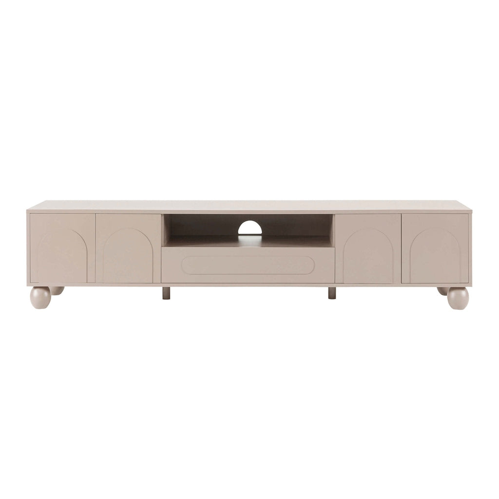 Dusklia - Rachel Arch Front  Tv Unit for TVs up to 75 - Taupe