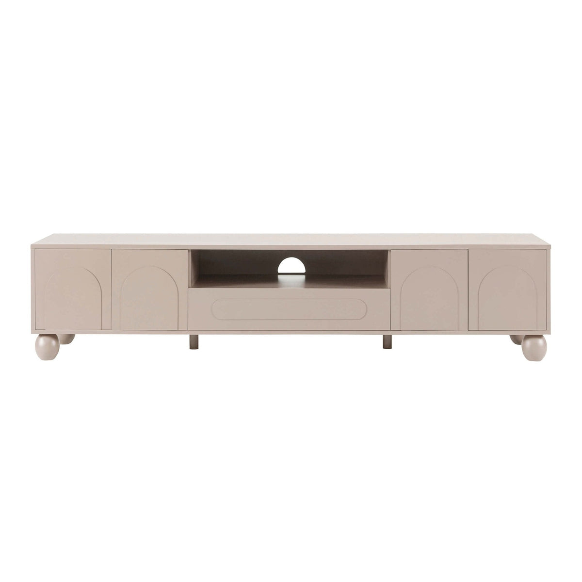 Dusklia - Rachel Arch Front  Tv Unit for TVs up to 75 - Taupe