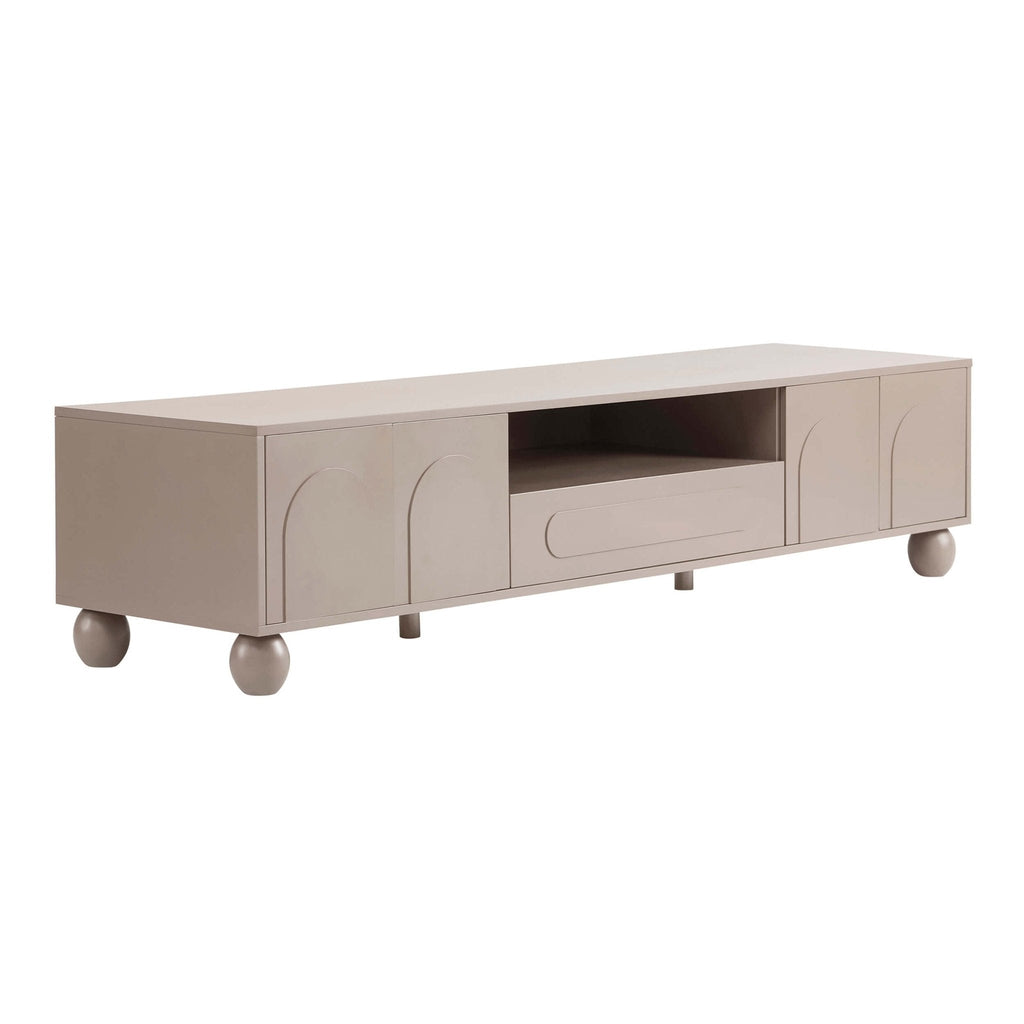 Dusklia - Rachel Arch Front  Tv Unit for TVs up to 75 - Taupe
