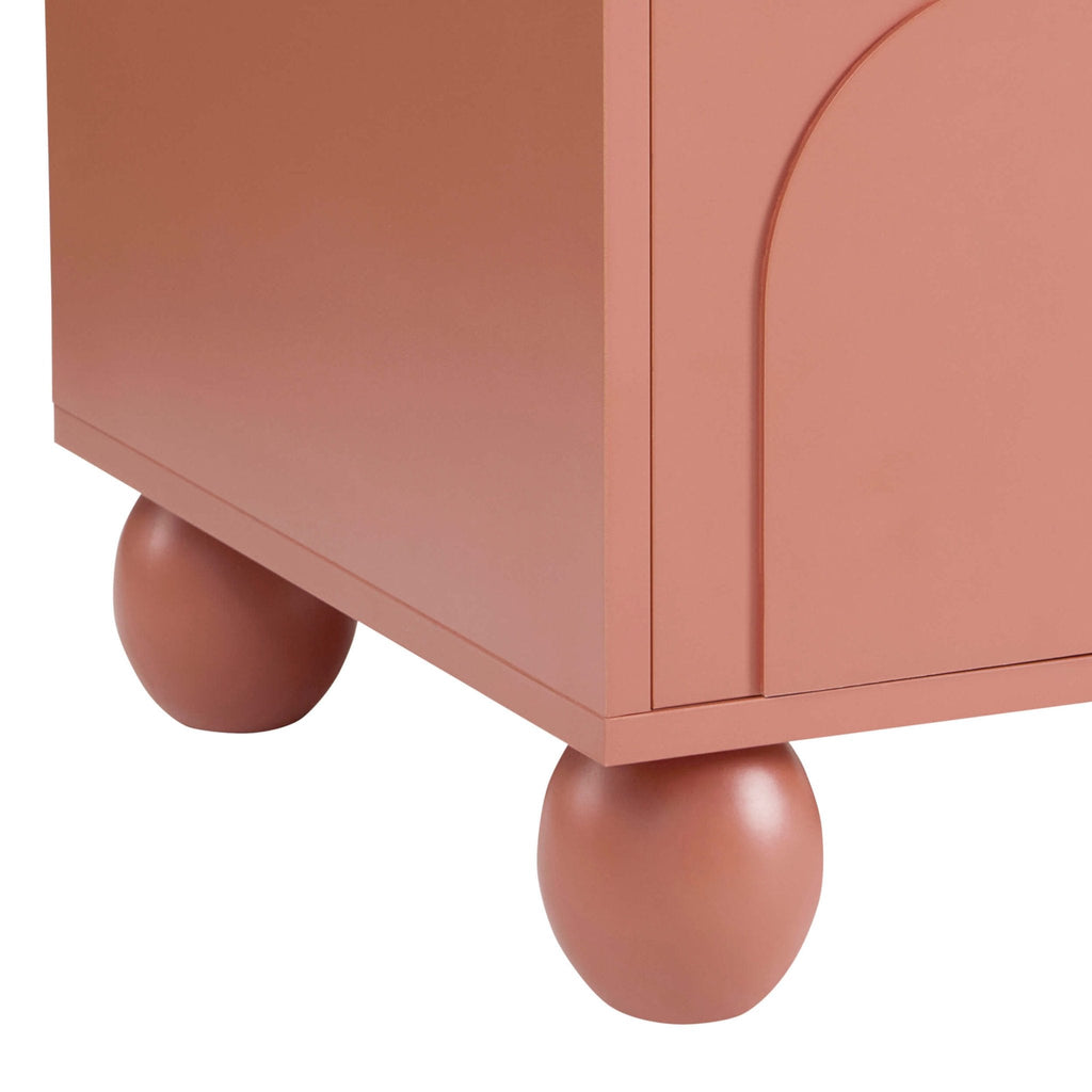 Dusklia - Rachel Arch Front Tv Unit for TVs up to 75-Terracotta